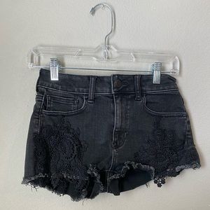 black American eagle jean shorts - size 0